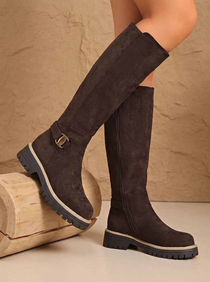 Black Knee High Boots for Casual Professional Wear (10)