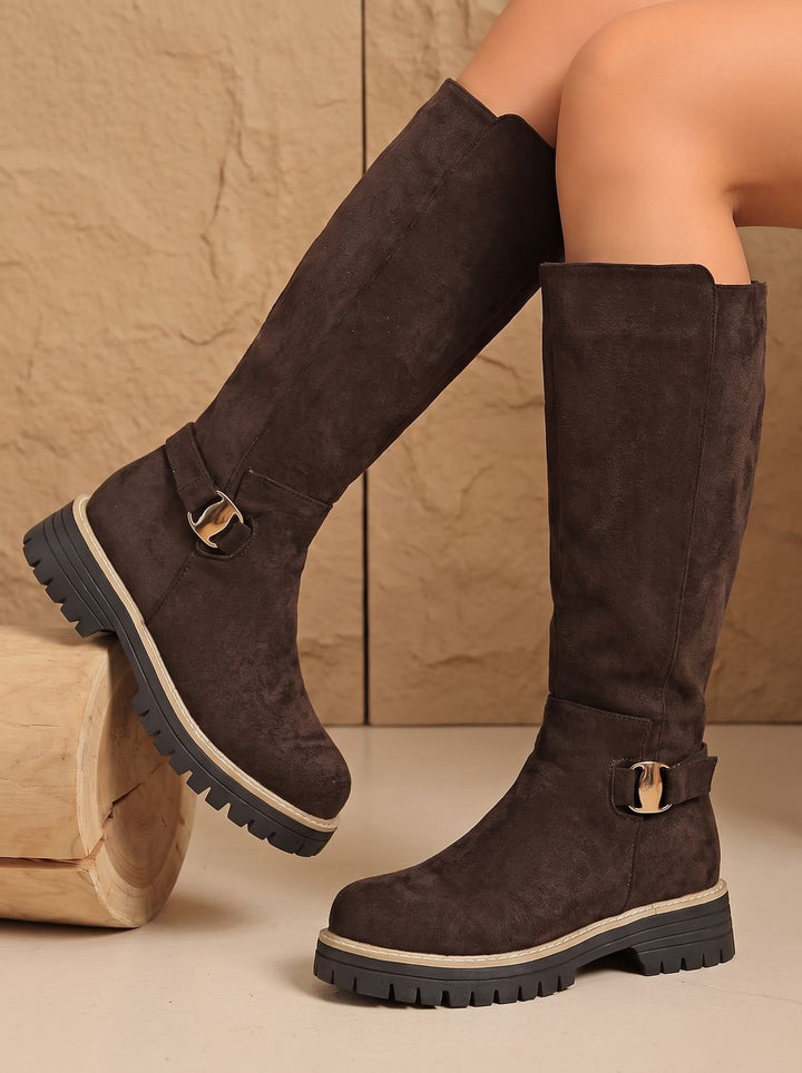 Black Knee High Boots for Casual Professional Wear (4)