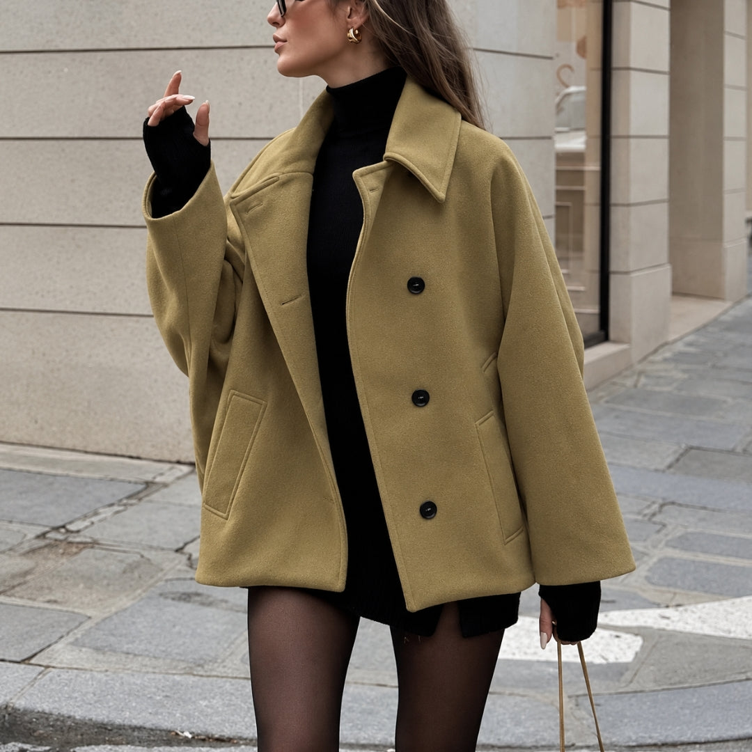 Oversized Women's Trench Coat for Autumn Layering (2)