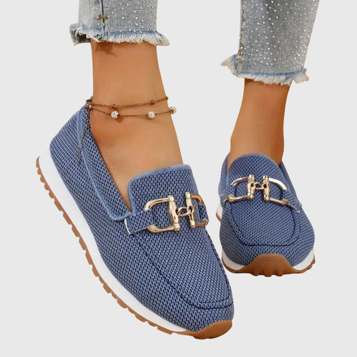 Women's Ballet Flat Loafer Slip-On in Blue