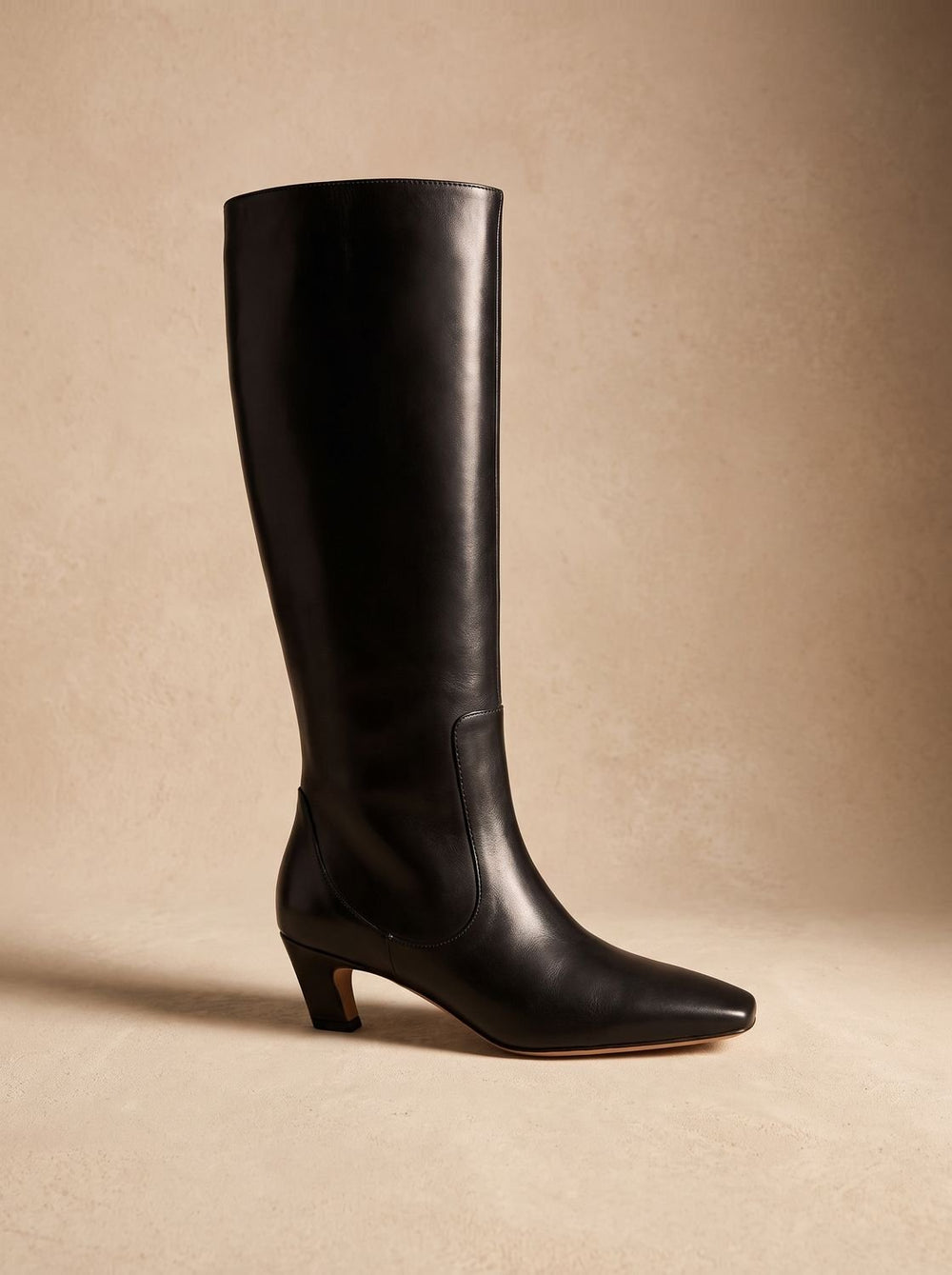Women's Black Knee High Boots for Polished Comfort in Black 1