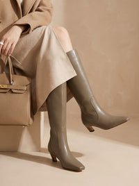 Maisie | Women's Black Knee High Boots for Polished Comfort