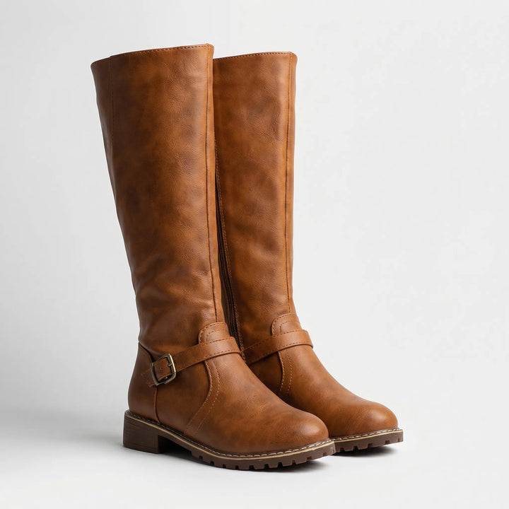 Women's Black Knee High Boots for Work (5)