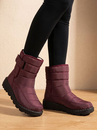 Daisy | Women's Black Waterproof Winter Boots with Fleece Lining