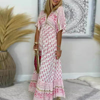 Phoebe | Women's Boho Maxi Wedding Guest Dress for Autumn