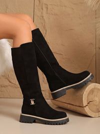 Sophia | Women's Buckled Knee High Boots for Winter