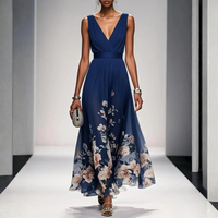Penelope | Women's Flowing Floral Maxi Wedding Guest Dress