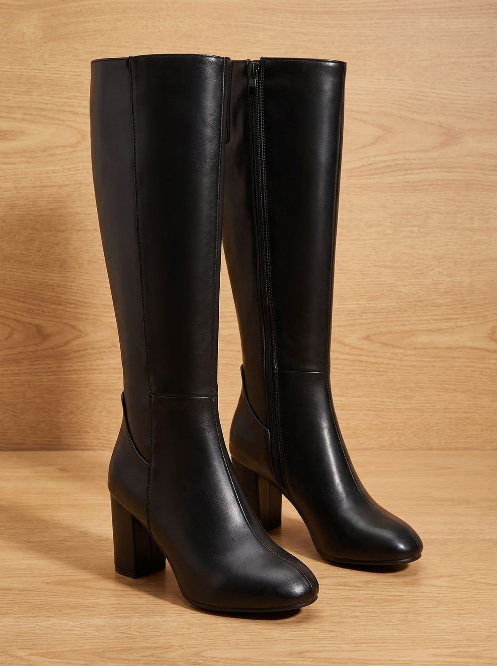 Women's Knee High Boots for All-Day Comfort in Black