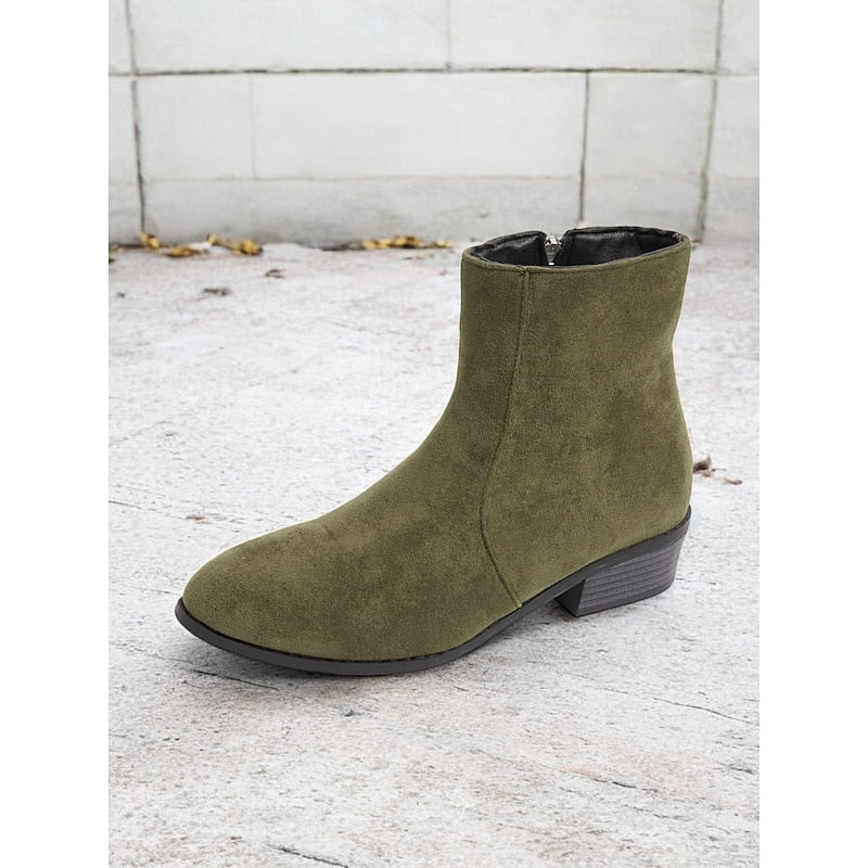 Women's Knee High Boots with Block Heel (10)