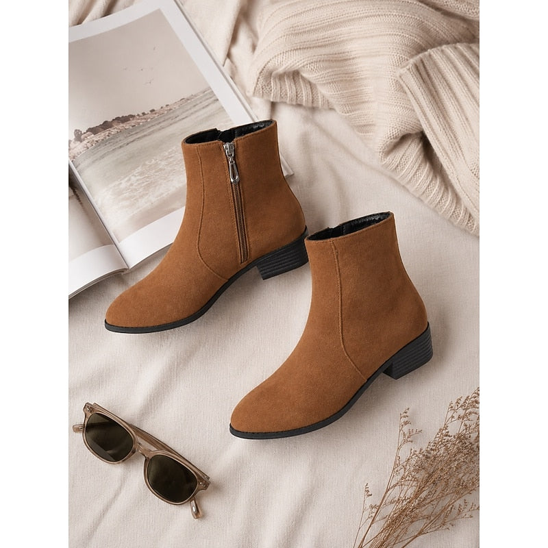 Women's Knee High Boots with Block Heel (6)