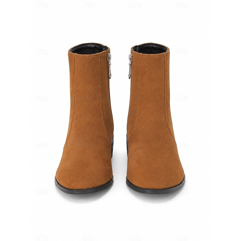Women's Knee High Boots with Block Heel (7)
