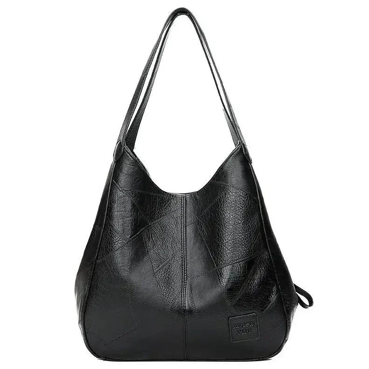 Women's Leather Tote Bag for Everyday Versatility in Black