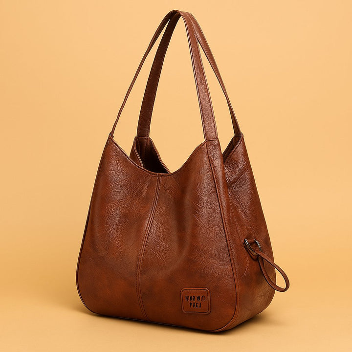 Women's Leather Tote Bag for Everyday Versatility in Brown