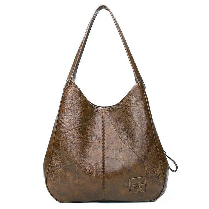 Women's Leather Tote Bag for Everyday Versatility in Coffee
