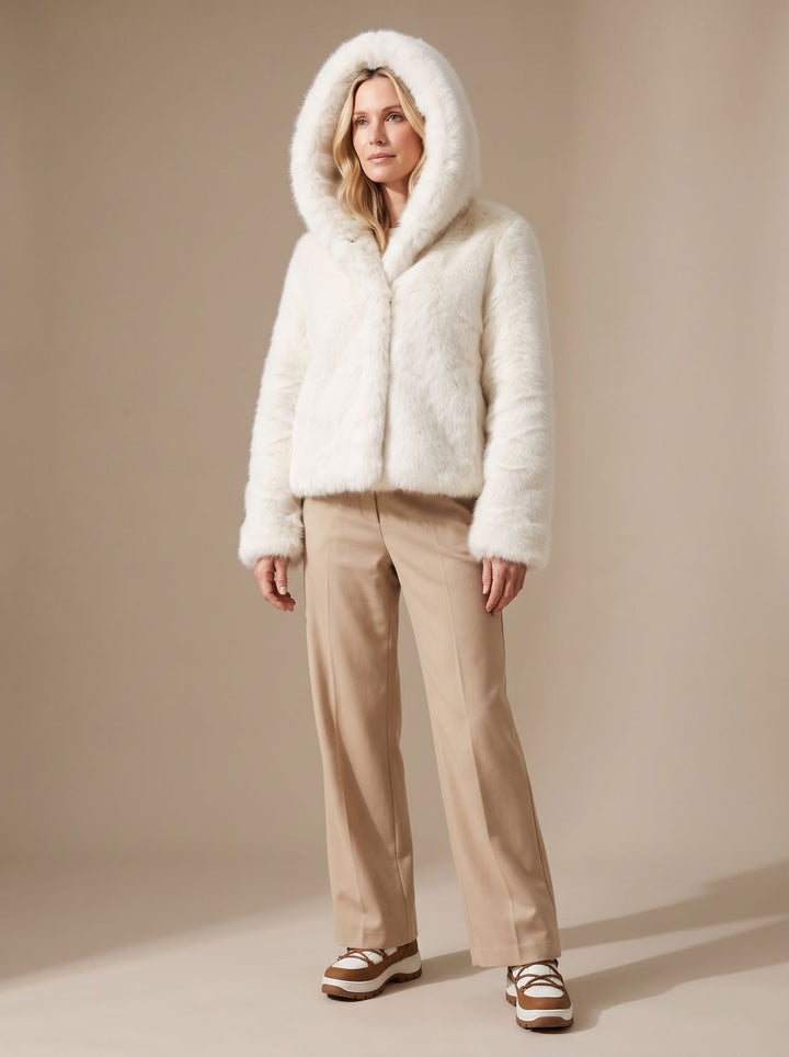 Women's Oversized Hooded Faux Fur Winter Coat (13)