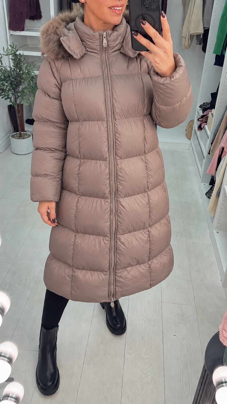 Women's Padded Winter Trench Coat (2)