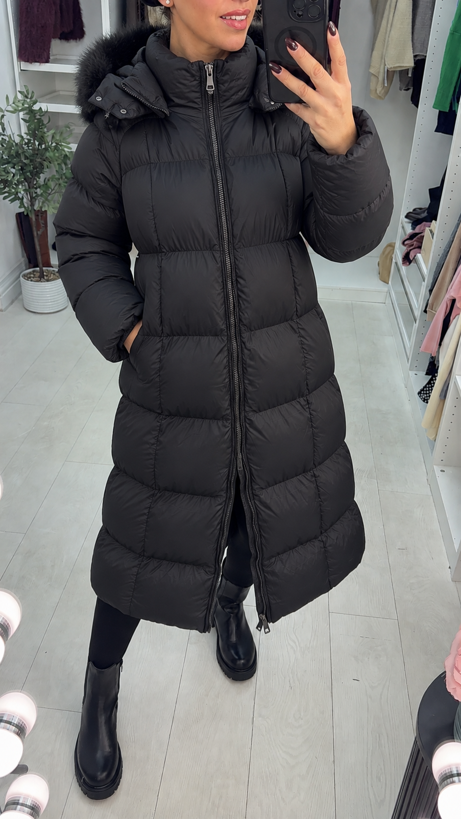 Women's Padded Winter Trench Coat (6)