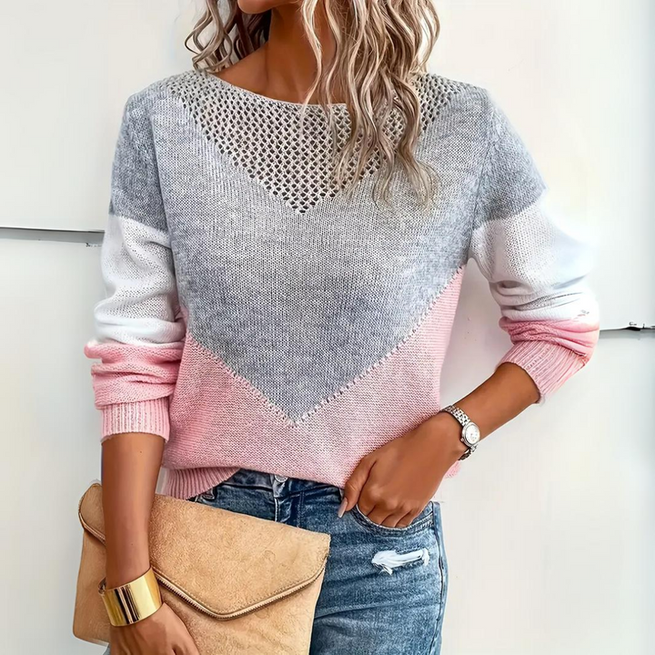 Women's Pastel Jumper Dress for Casual Layering in Pink