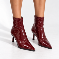 Sophia | Women's Pointed-Toe Black Knee High Boots for Evening