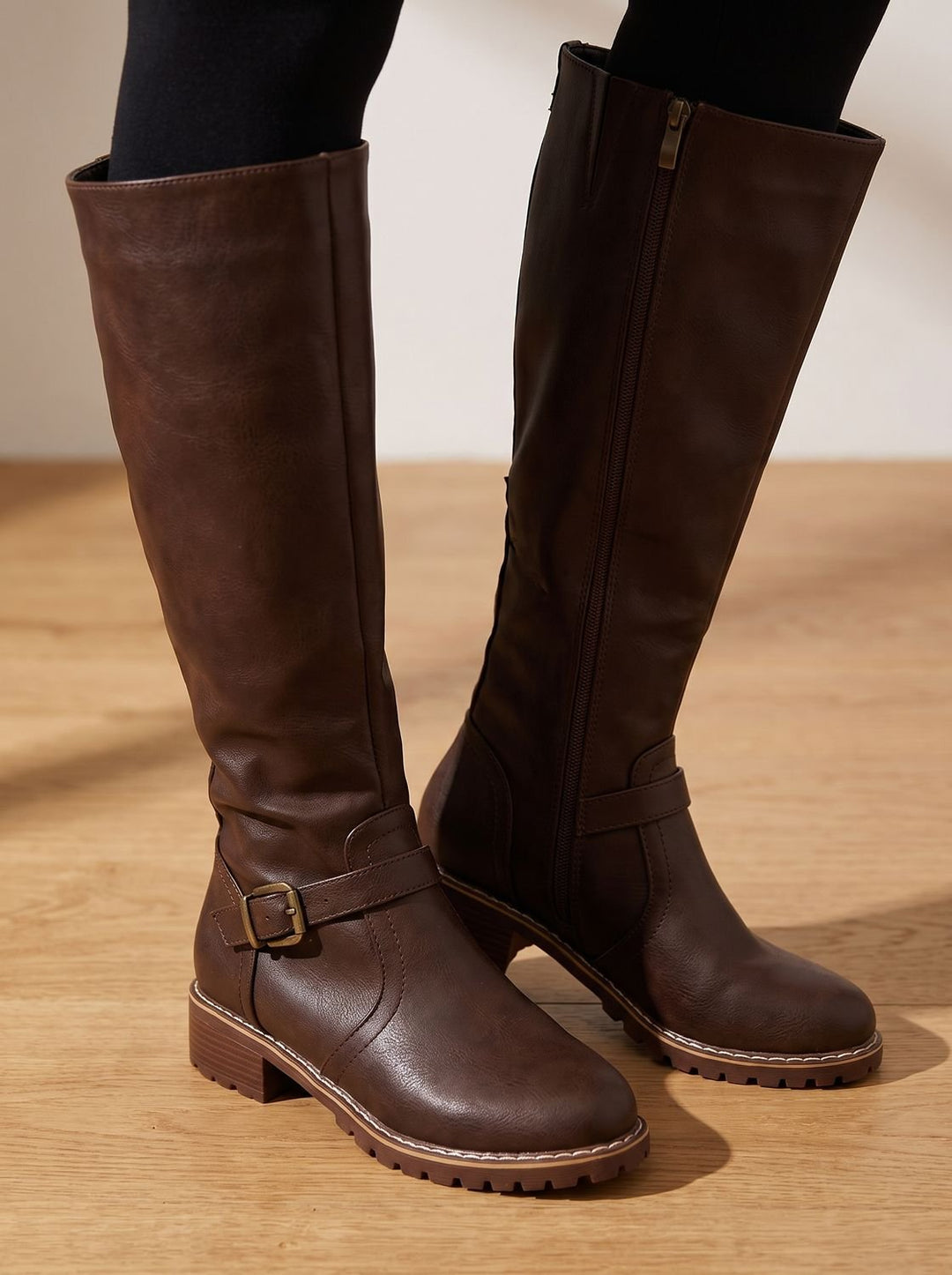 Women's Polished Knee High Boots for Fall (4)