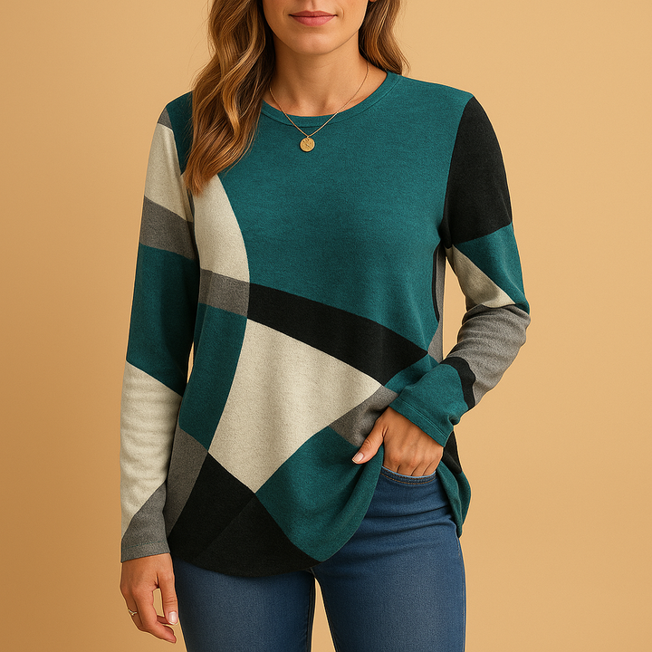 Women's Printed Cotton Jumper Dress for Everyday in Green