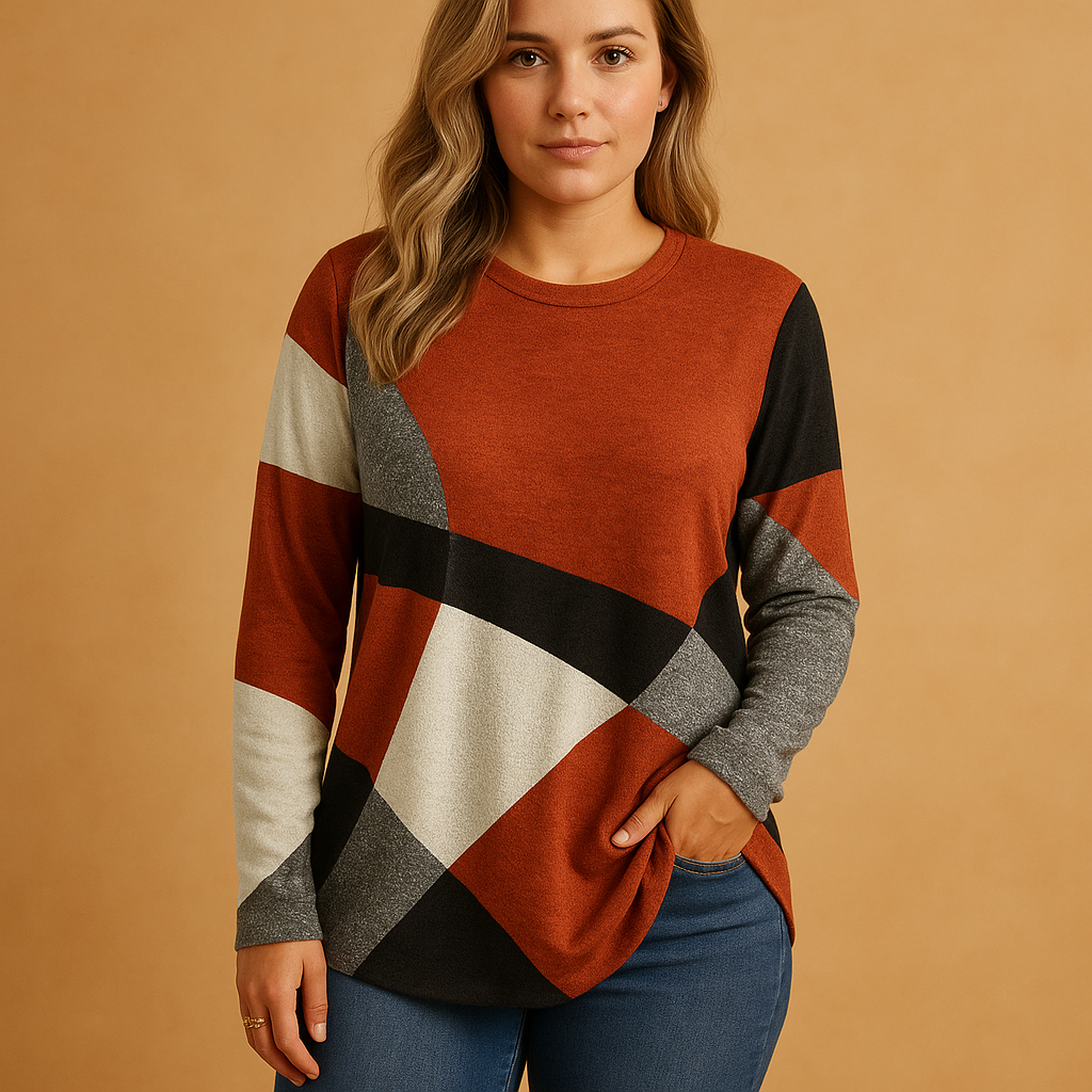 Women's Printed Cotton Jumper Dress for Everyday in Red