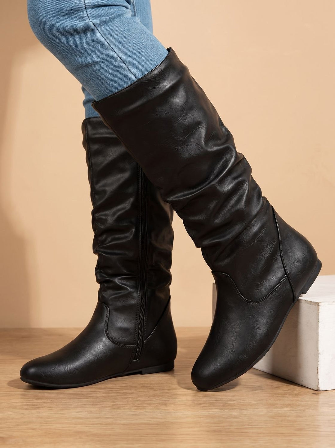 Women's Relaxed Casual Knee High Boots (9)