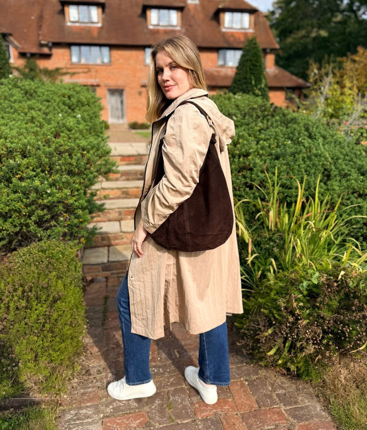 Women's Trench Coat in Beige for Windy Days in Beige 4