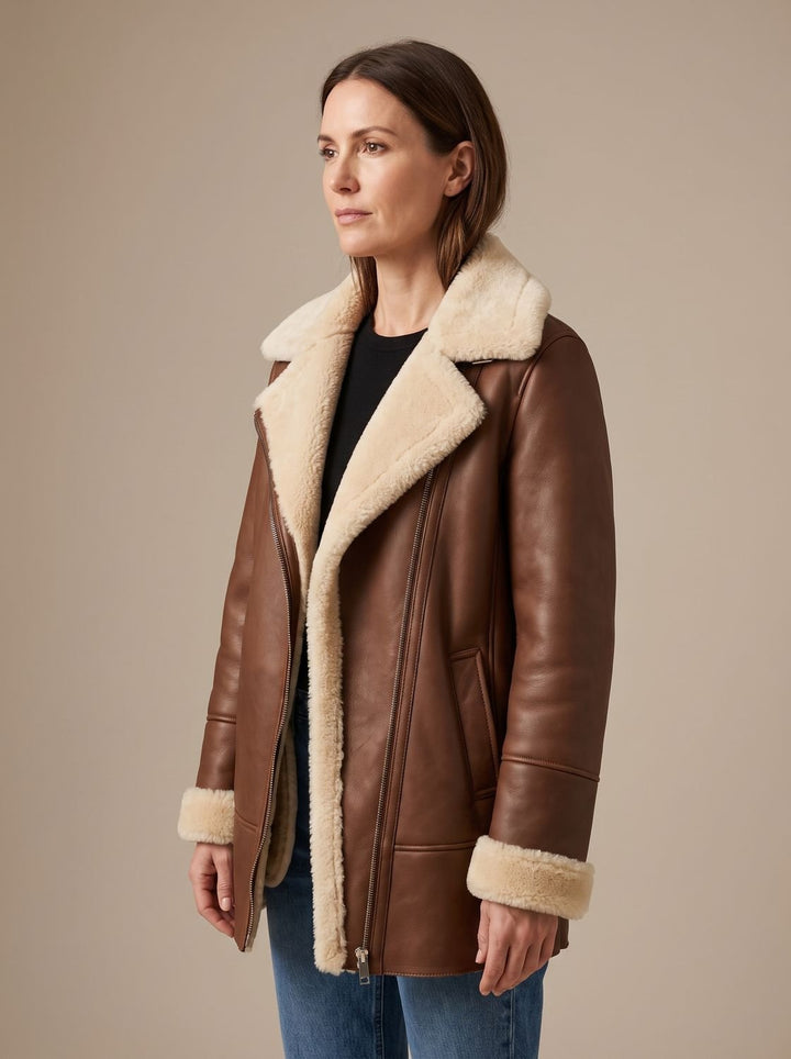 Women's Trench Coat in Leather for Winter (3)