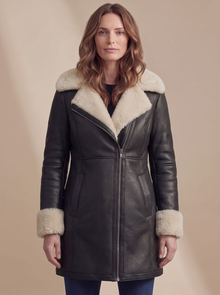 Women's Trench Coat in Leather for Winter (5)