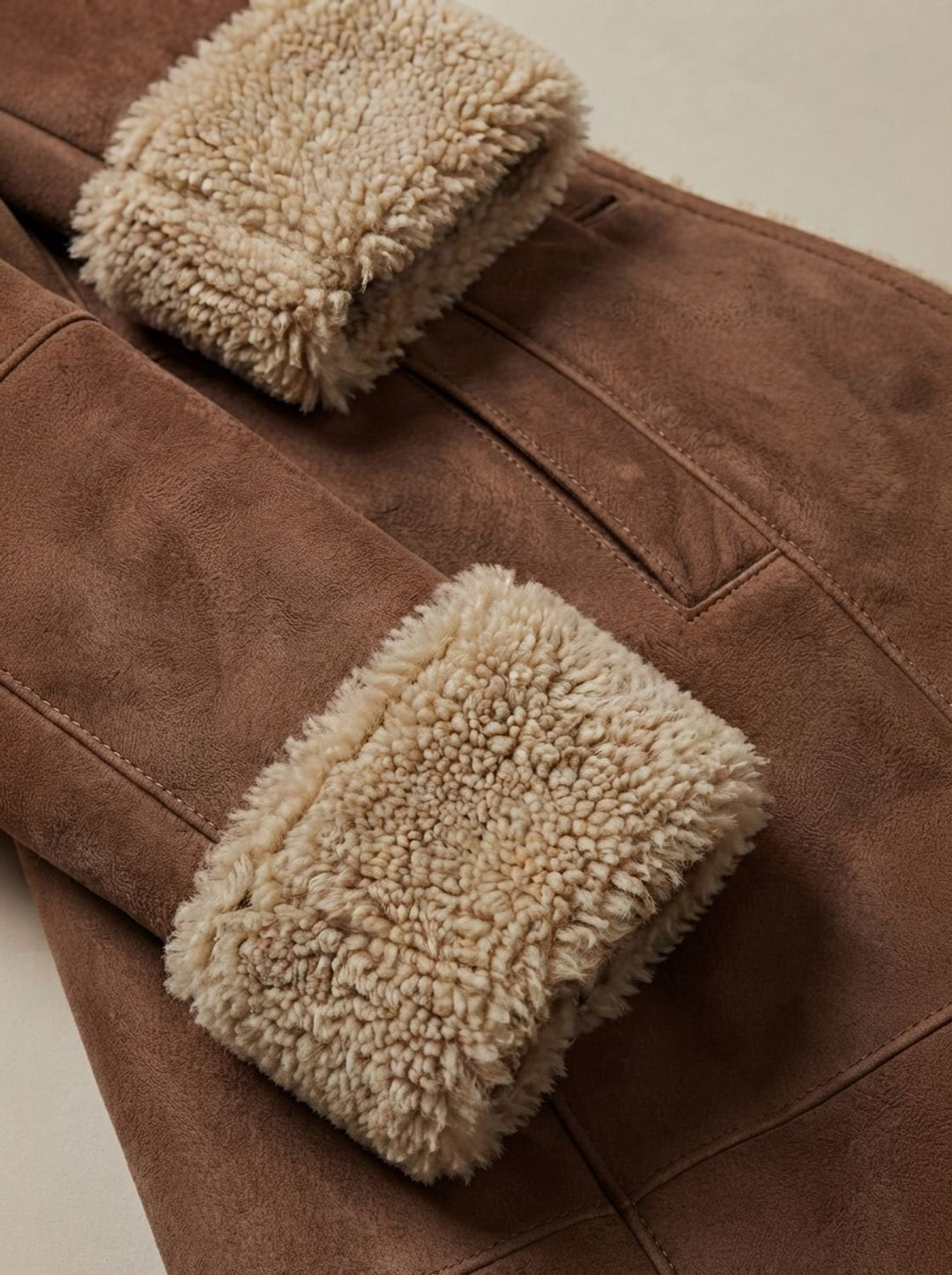Women's Winter Trench Coat in Faux Fur (6)