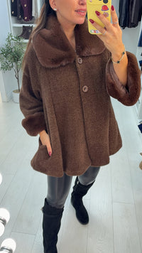 Olivia | Women's Winter Trench Coat in Soft Chenille
